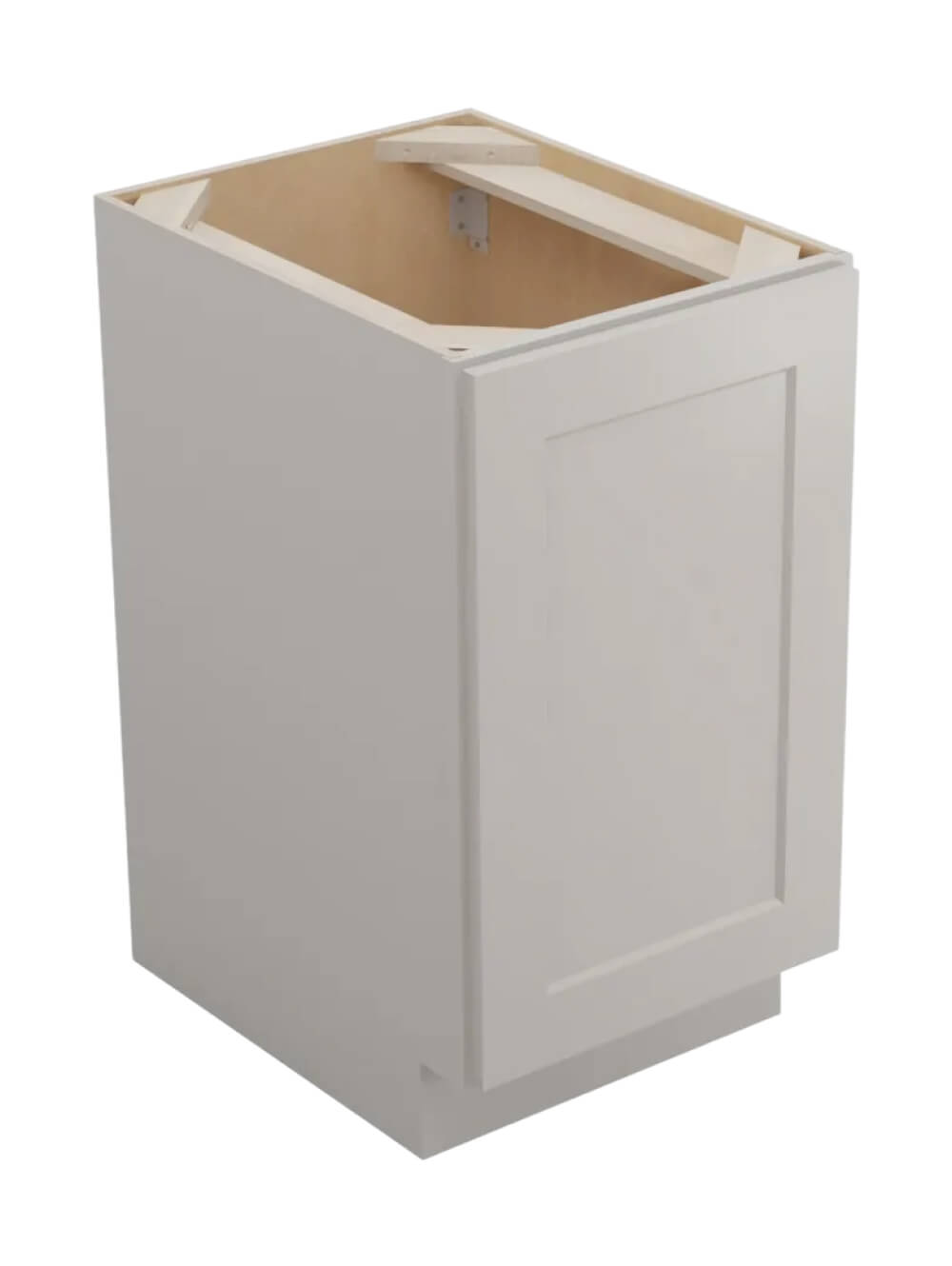 Shaker Dove B18fhtcpo Full Height Base With Trashcan Pullout Closed