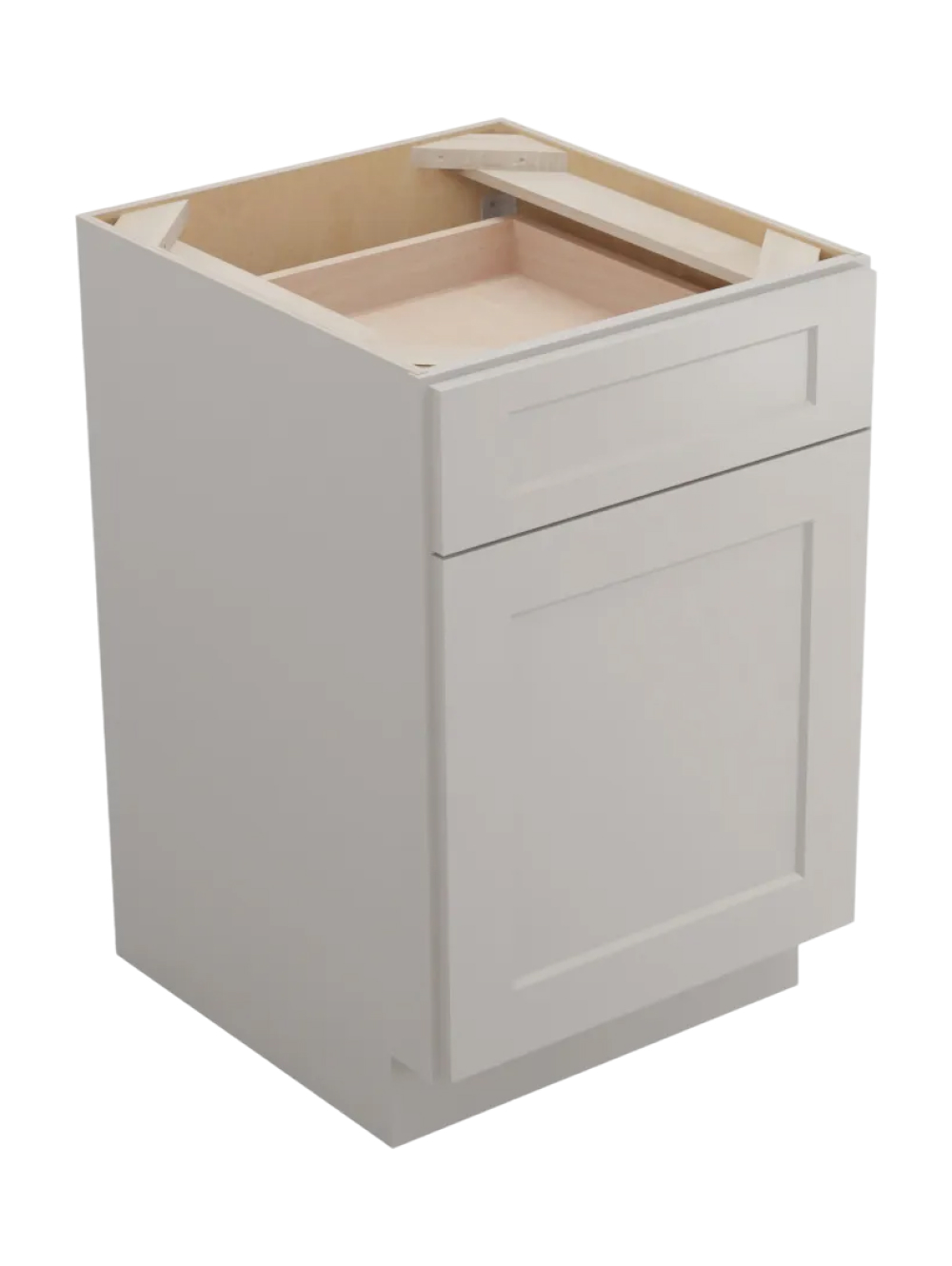 Shaker Dove B211rs Single One Rollout Shelf Base Kit Closed
