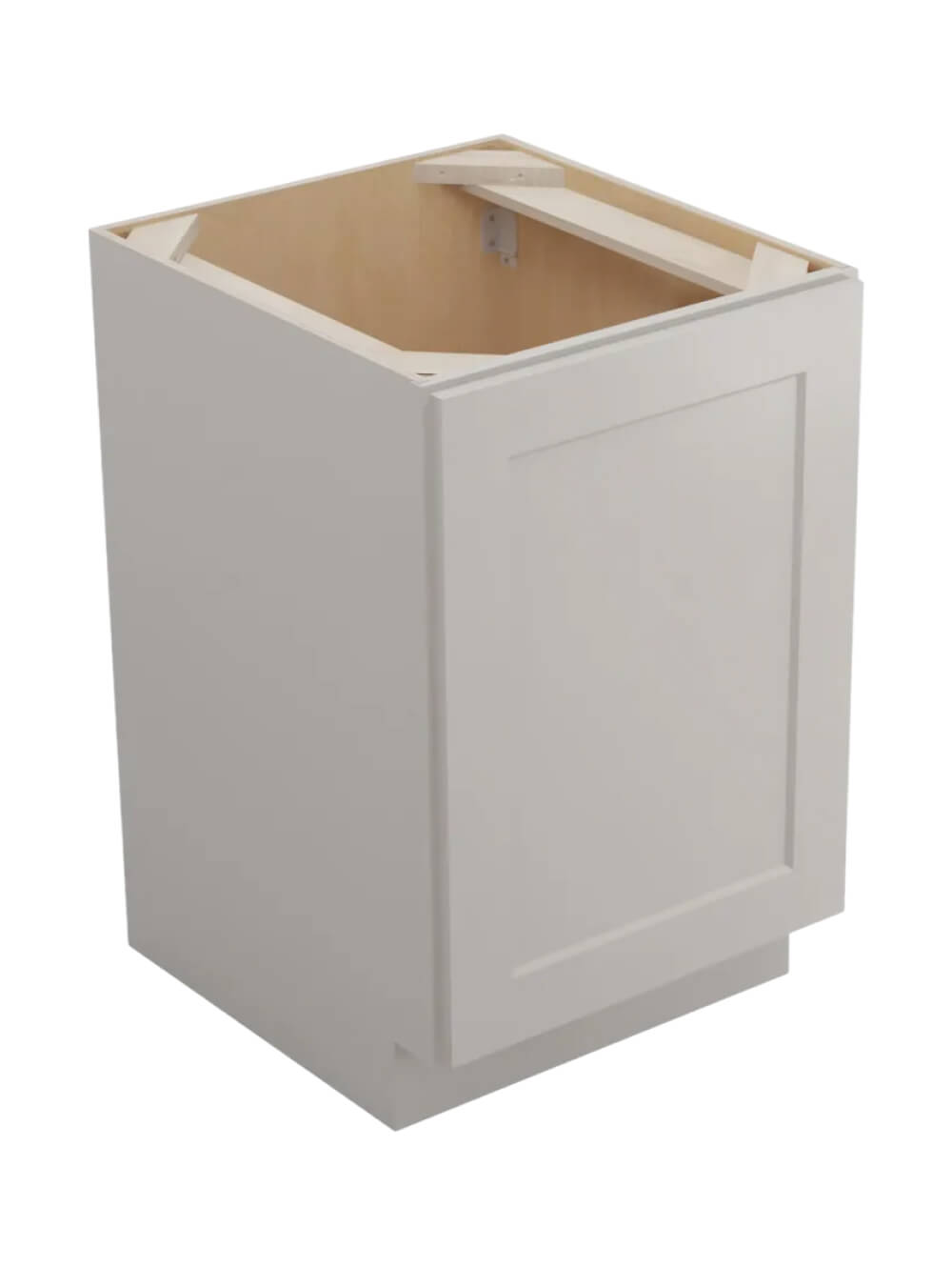 Shaker Dove B21fh1rs Single Full Height One Rollout Shelf Base Closed