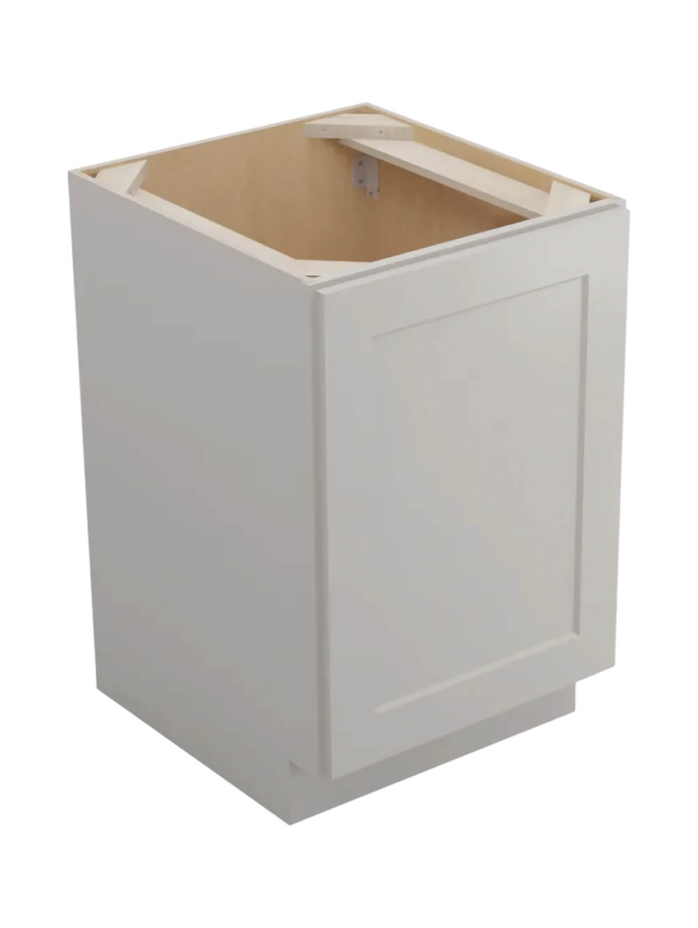 Shaker Dove B21fh2rs Single Full Height Two Rollout Shelf Base Closed