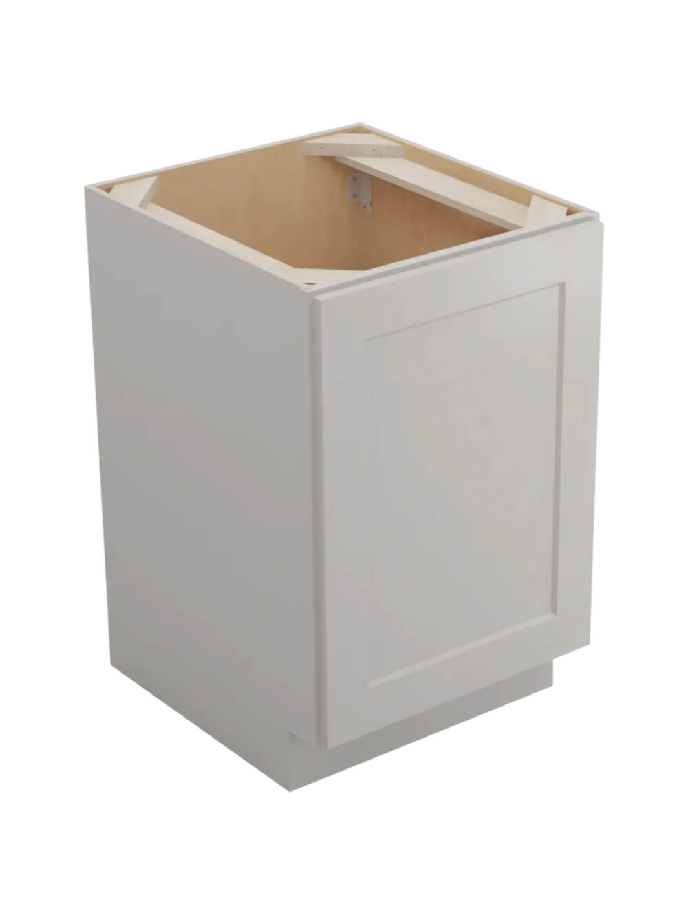 Shaker Dove B21fh3rs Single Full Height Three Rollout Shelf Base Closed