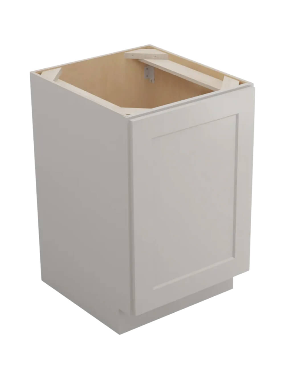 Shaker Dove B21fhtcpo Full Height Base With Double Trash Can Closed