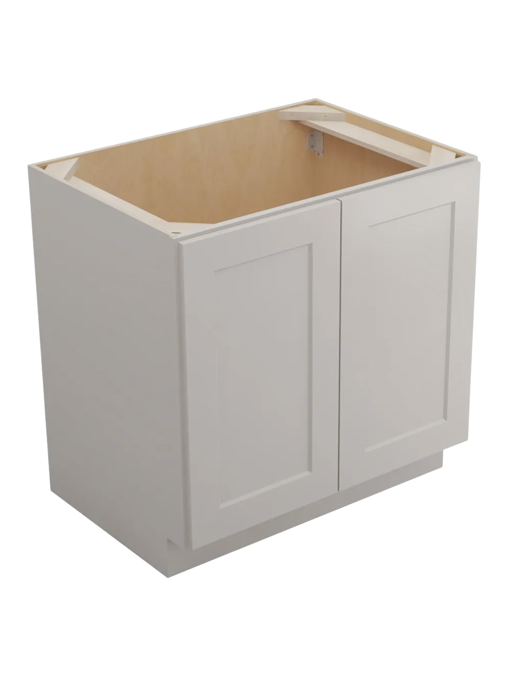 Shaker Dove B33fh Double Door Base Closed