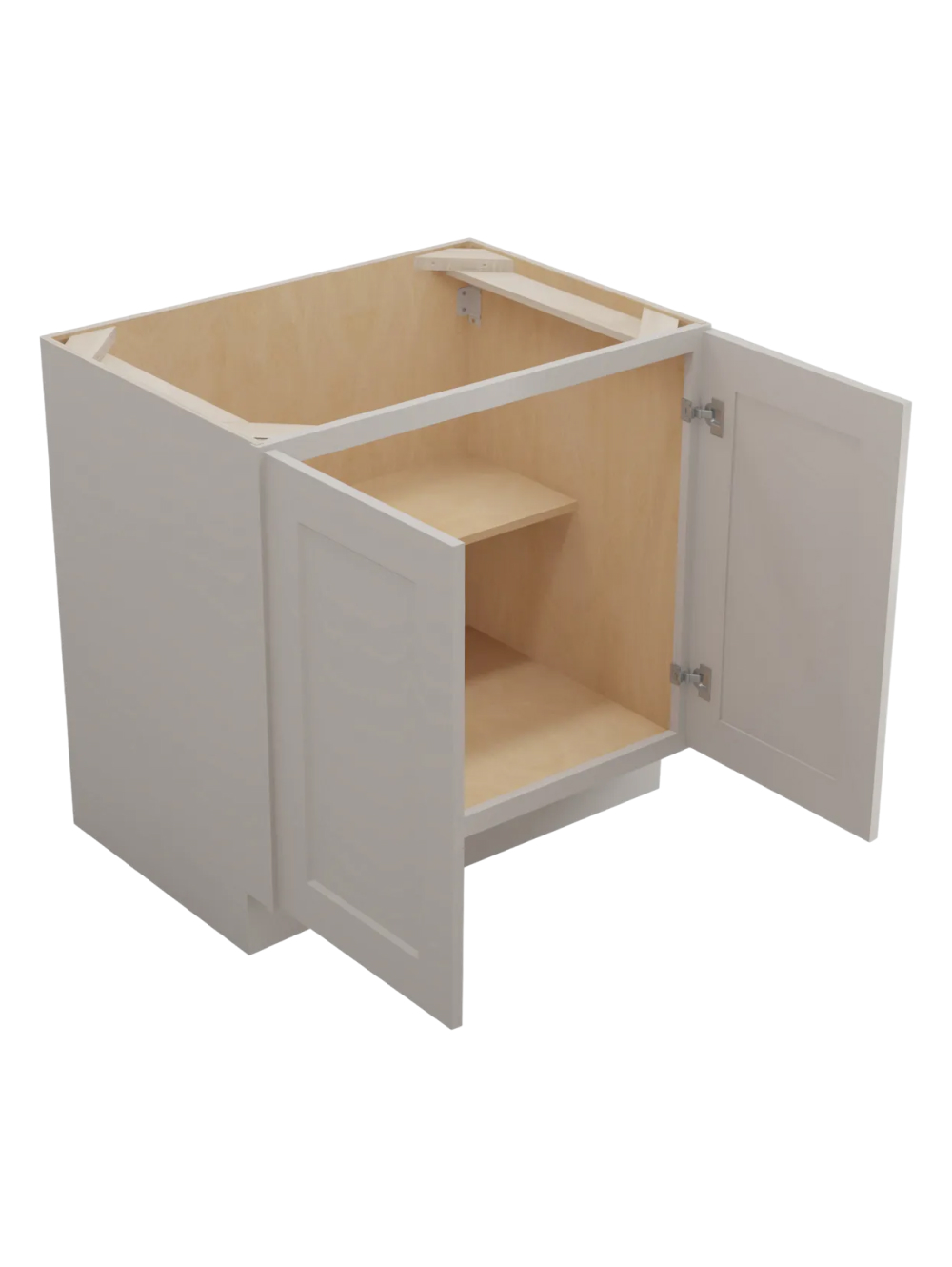 SD-B33FH: Shaker Dove 33″  Double Door Base Cabinet