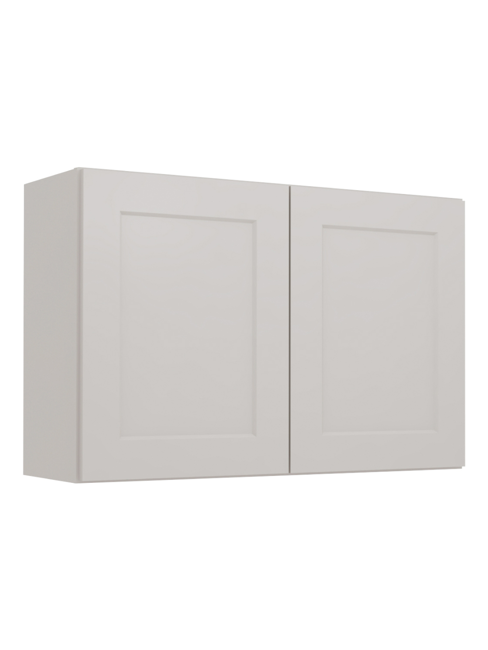 Shaker Dove W3624 Bridge Cabinet Open