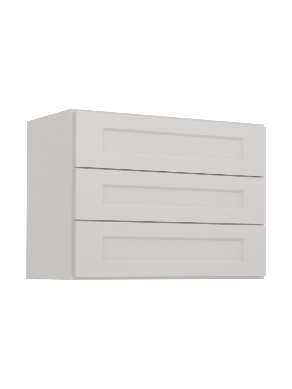 Shaker Dove W3d24 Three Drawer Wall Closed