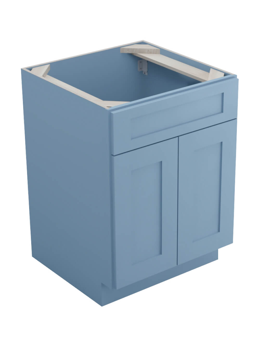 Xterra Blue Shaker Sb24b Two Door Sink Base Closed