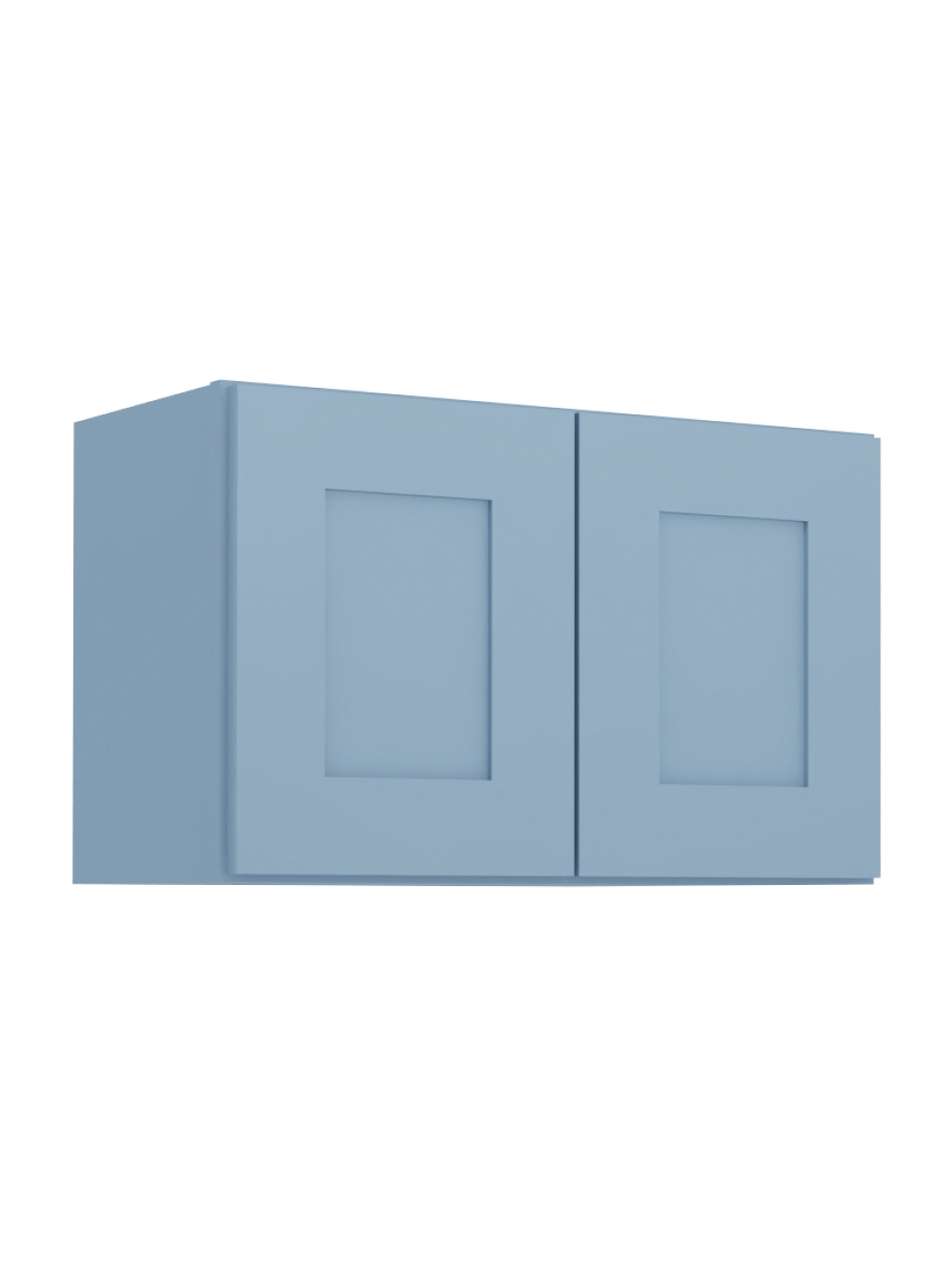 Xterra Blue Shaker W2415b Bridge Wall Cabinet Closed