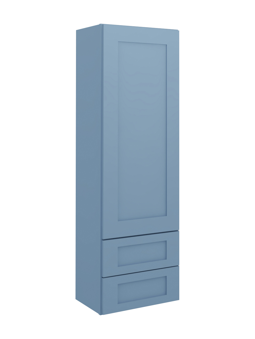 Xterra Blue Shaker W2d1854 Double Drawer Wall Closed