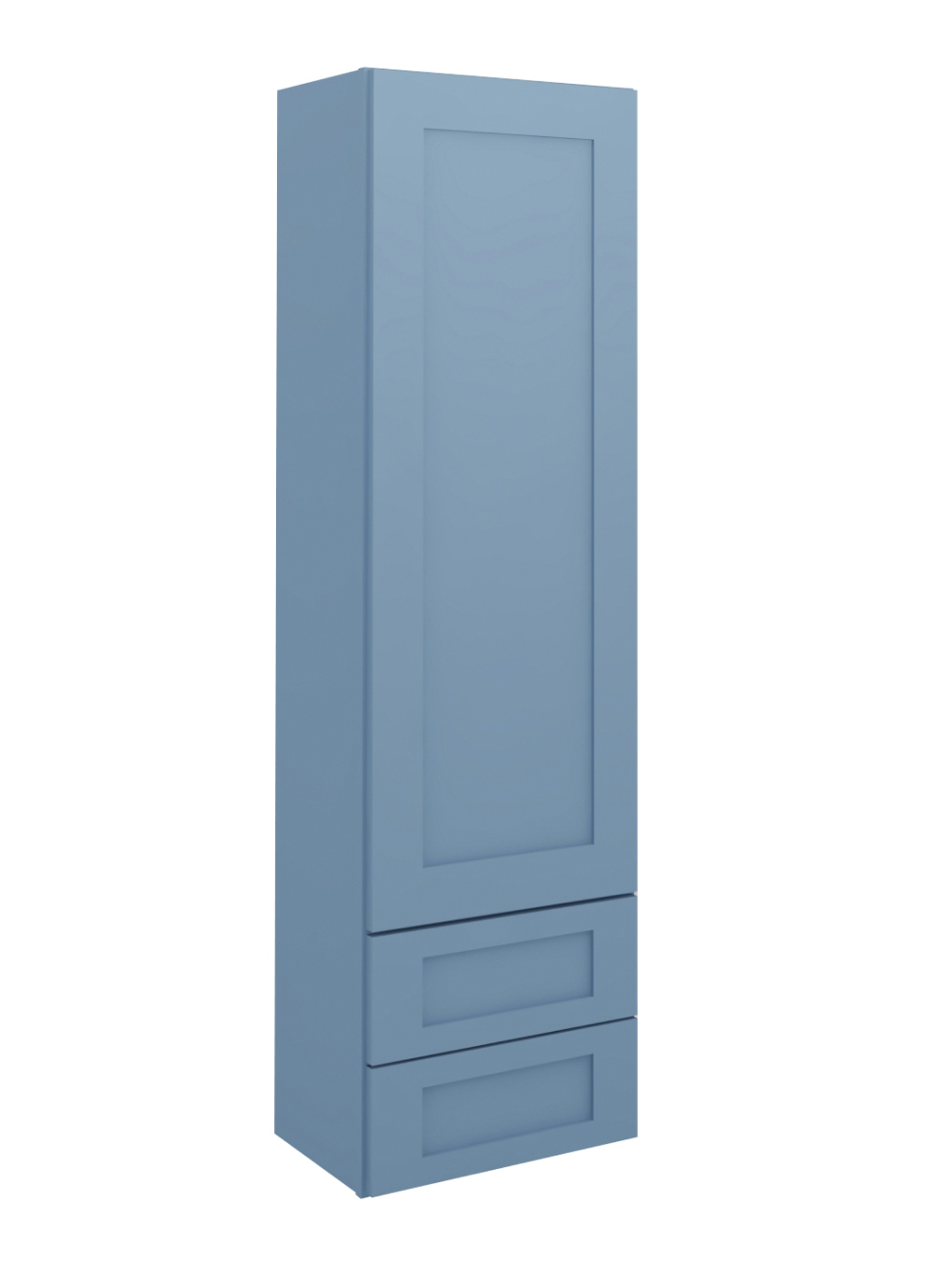 Xterra Blue Shaker W2d1860 Double Drawer Wall Closed