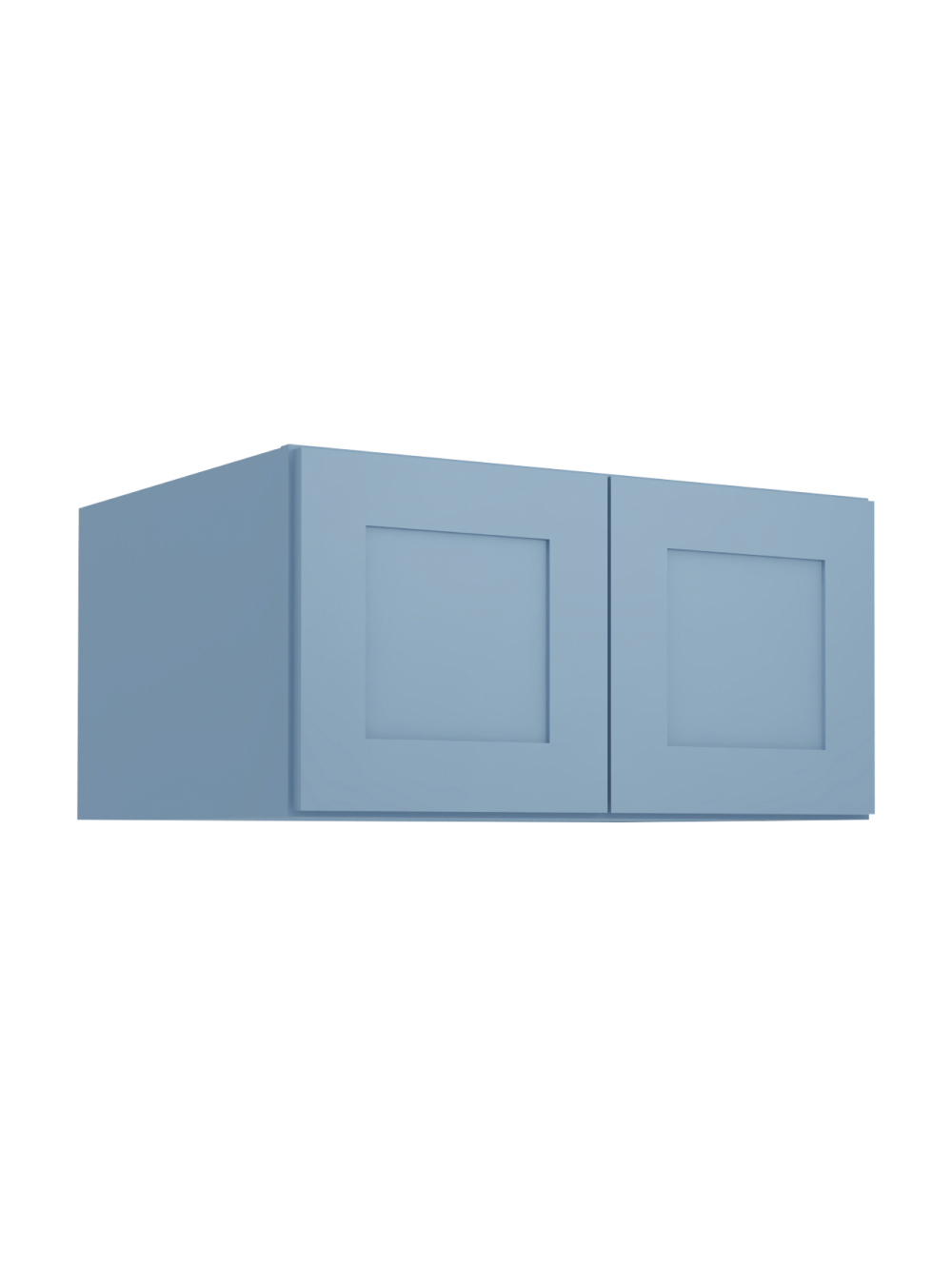 Xterra Blue Shaker W301524b Refrigerator Wall Cabinet Closed