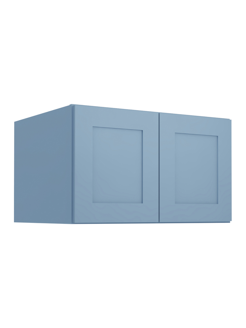 Xterra Blue Shaker W301824b Refrigerator Wall Cabinet Closed
