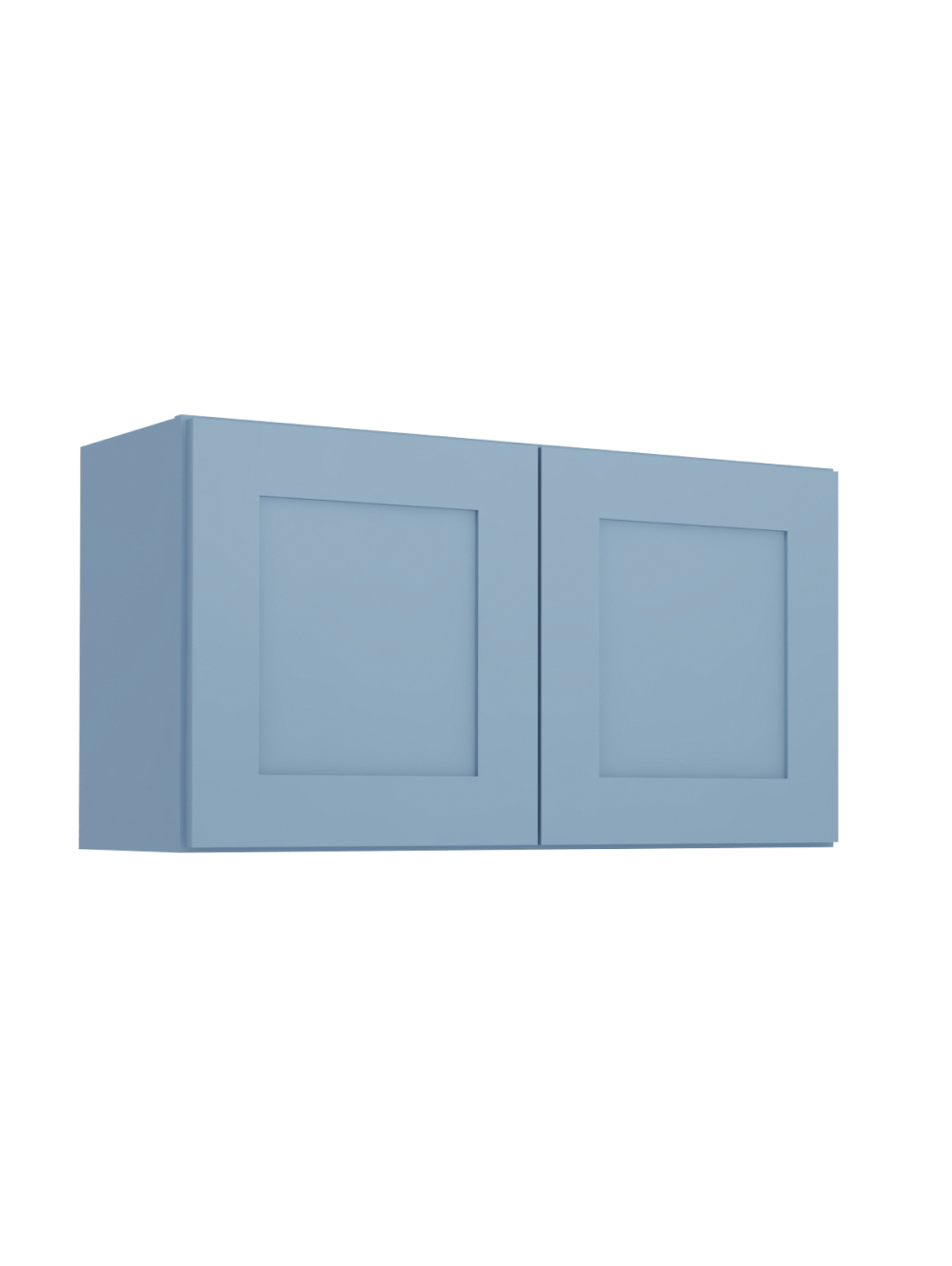 Xterra Blue Shaker W3318b Bridge Wall Cabinet Closed
