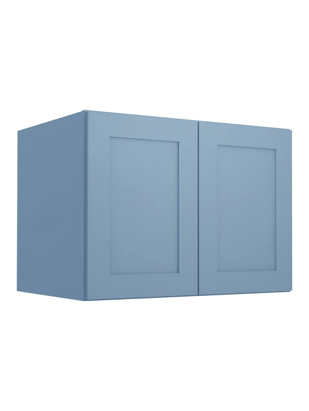 Xterra Blue Shaker W332424b Refrigerator Wall Cabinet Closed