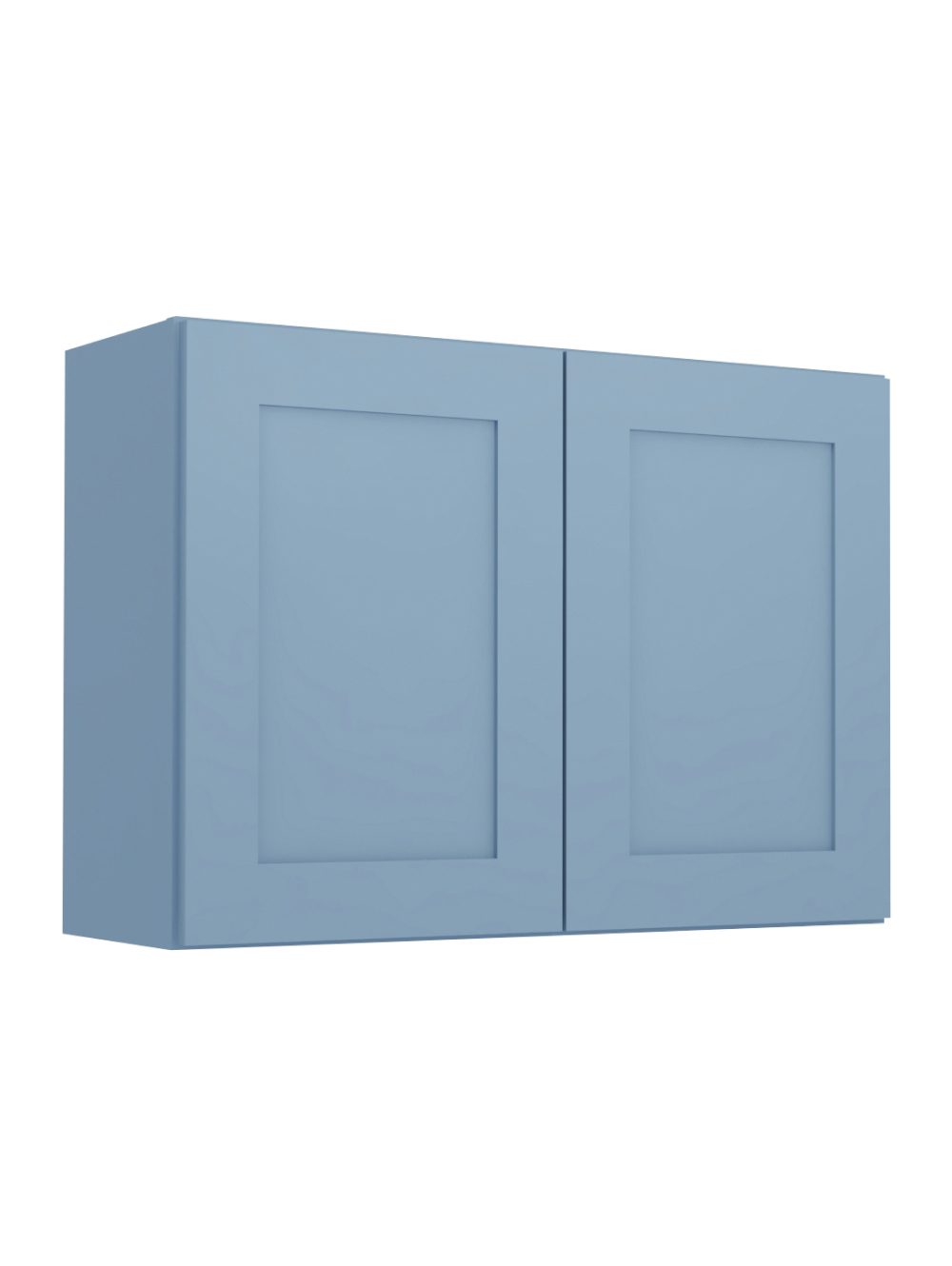Xterra Blue Shaker W3324b Bridge Wall Cabinet Closed