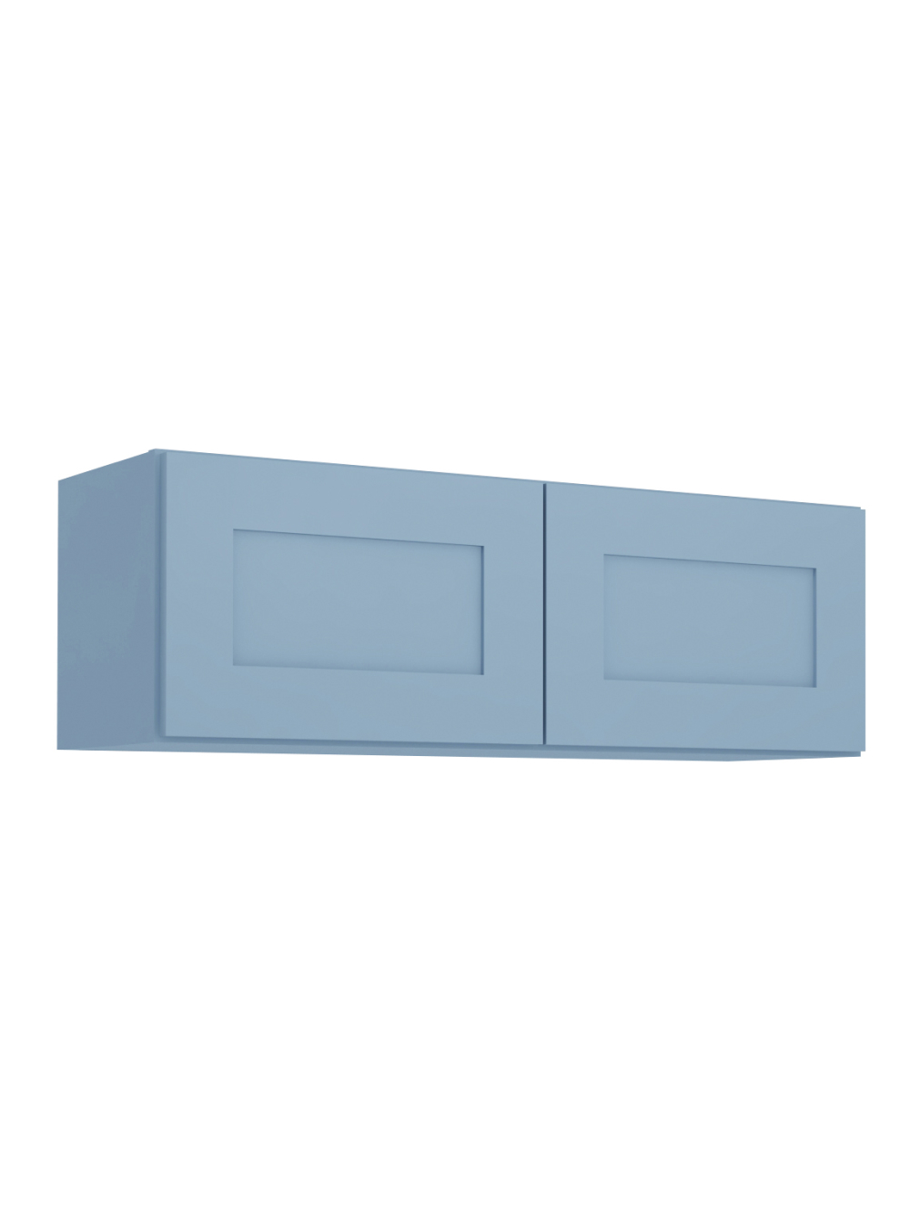 Xterra Blue Shaker W3612b Bridge Wall Cabinet Closed