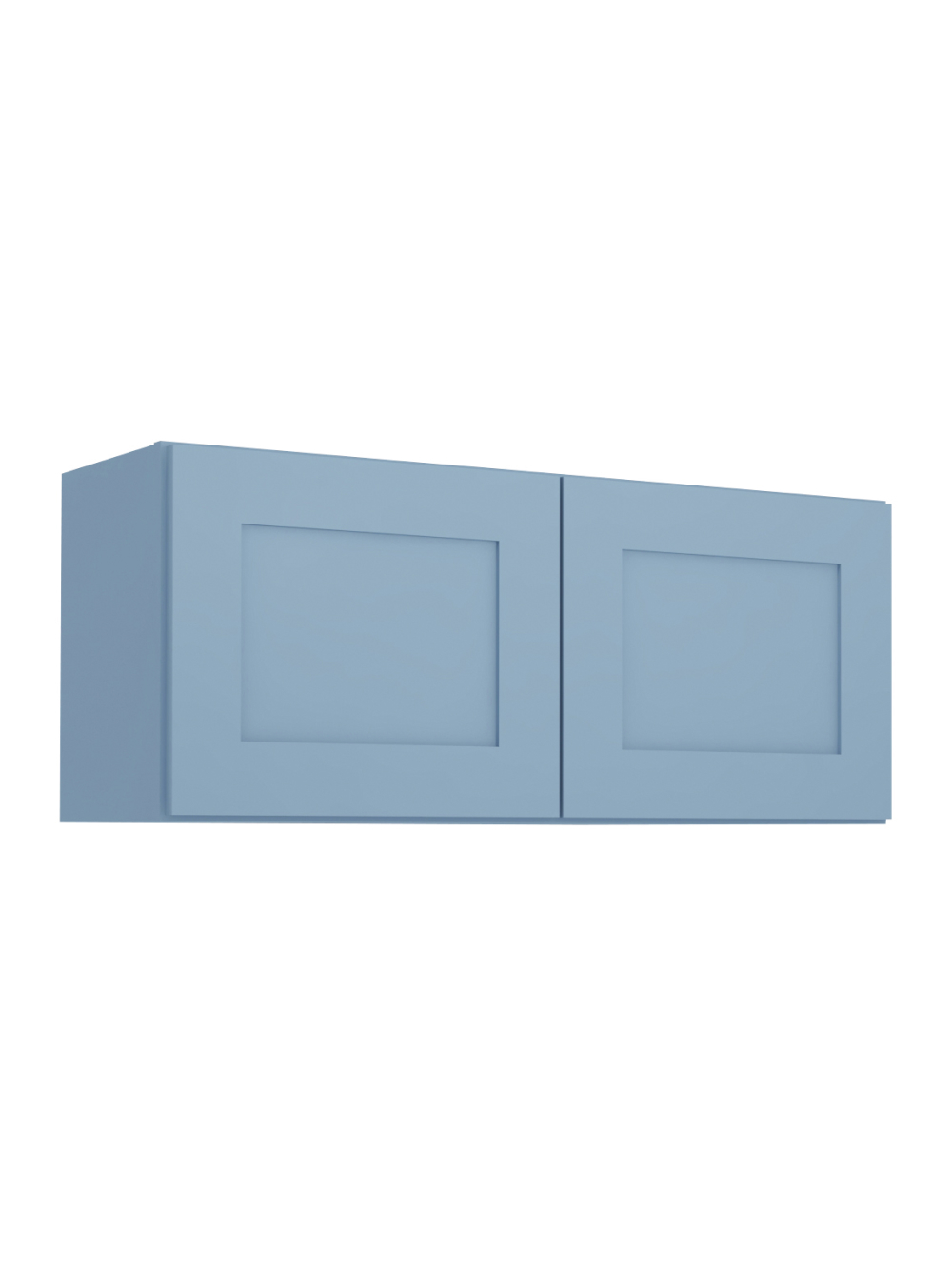 Xterra Blue Shaker W3615b Bridge Wall Cabinet Closed