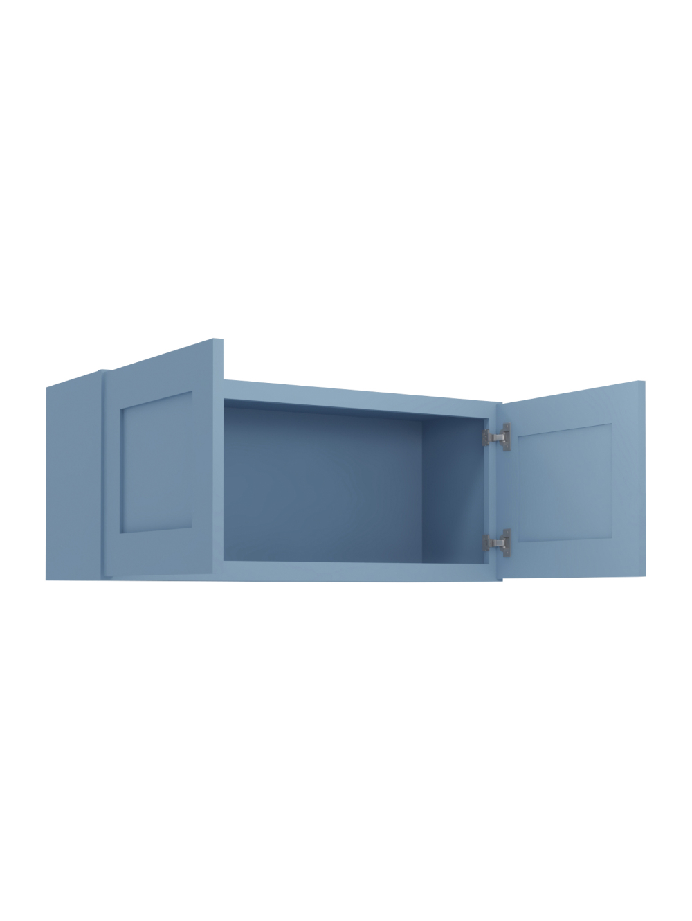 AX-W3615B: Xterra Blue Shaker 36″ Double Door Bridge Wall Cabinet