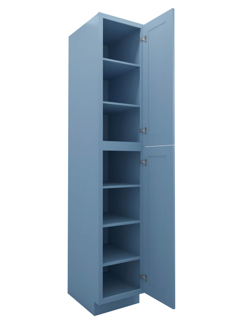 AX-WP1596: Xterra Blue Shaker 15″ 2 Door Pantry Cabinet