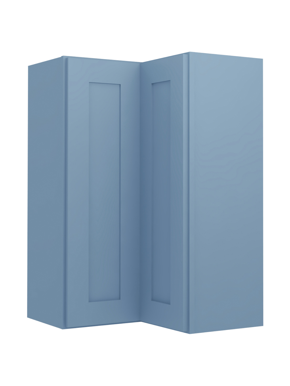 Xterra Blue Shaker Wsq2436 Corner Wall Cabinet Closed