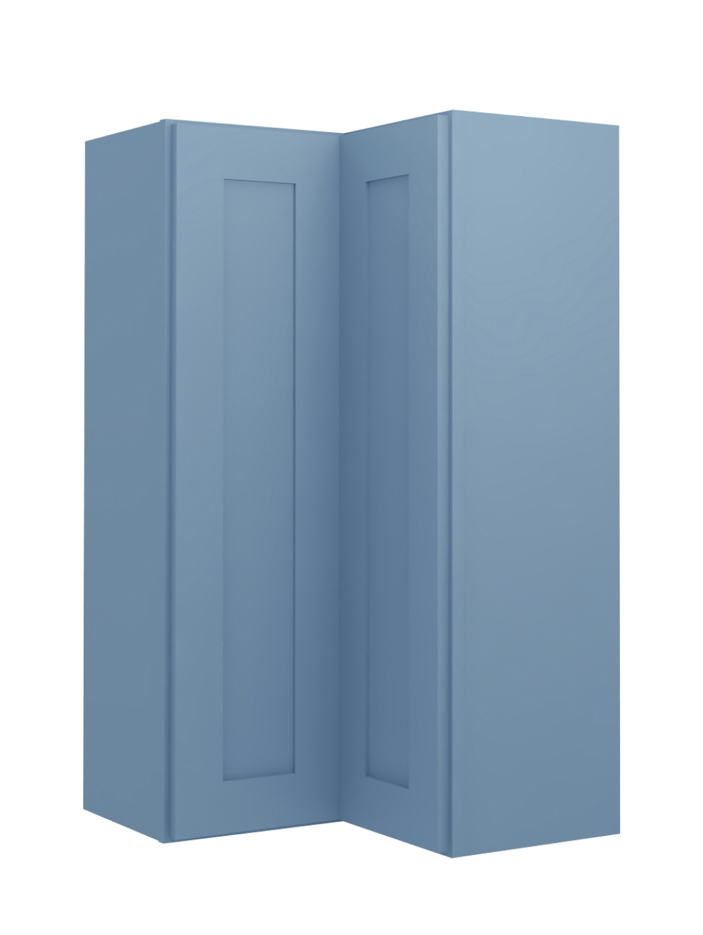 Xterra Blue Shaker Wsq2442 Corner Wall Cabinet Closed