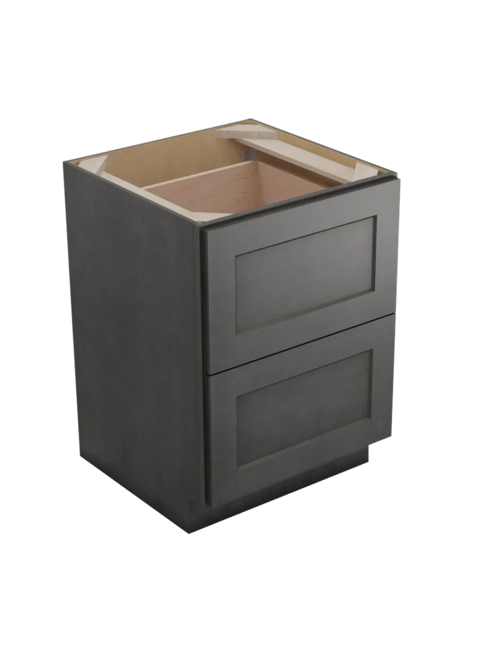 Shaker Cinder 2db24 Drawer Base Cabinet Closed