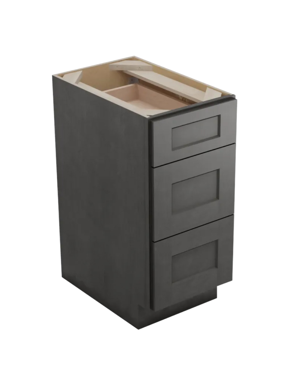 Shaker Cinder 3db15 Three Drawer Base Closed