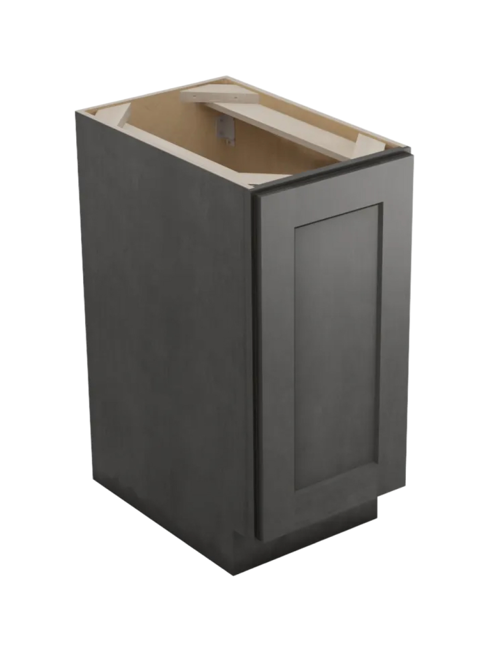 Shaker Cinder B15fhtcpo Base With Single Trashcan Pullout Closed
