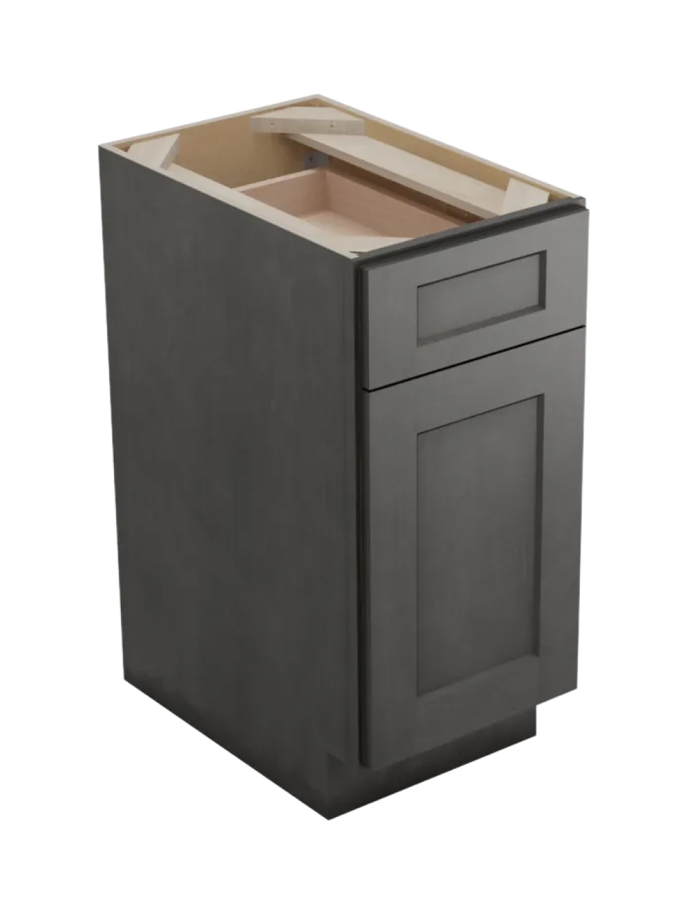 Shaker Cinder B15tcpo Base With Single Trashcan Closed