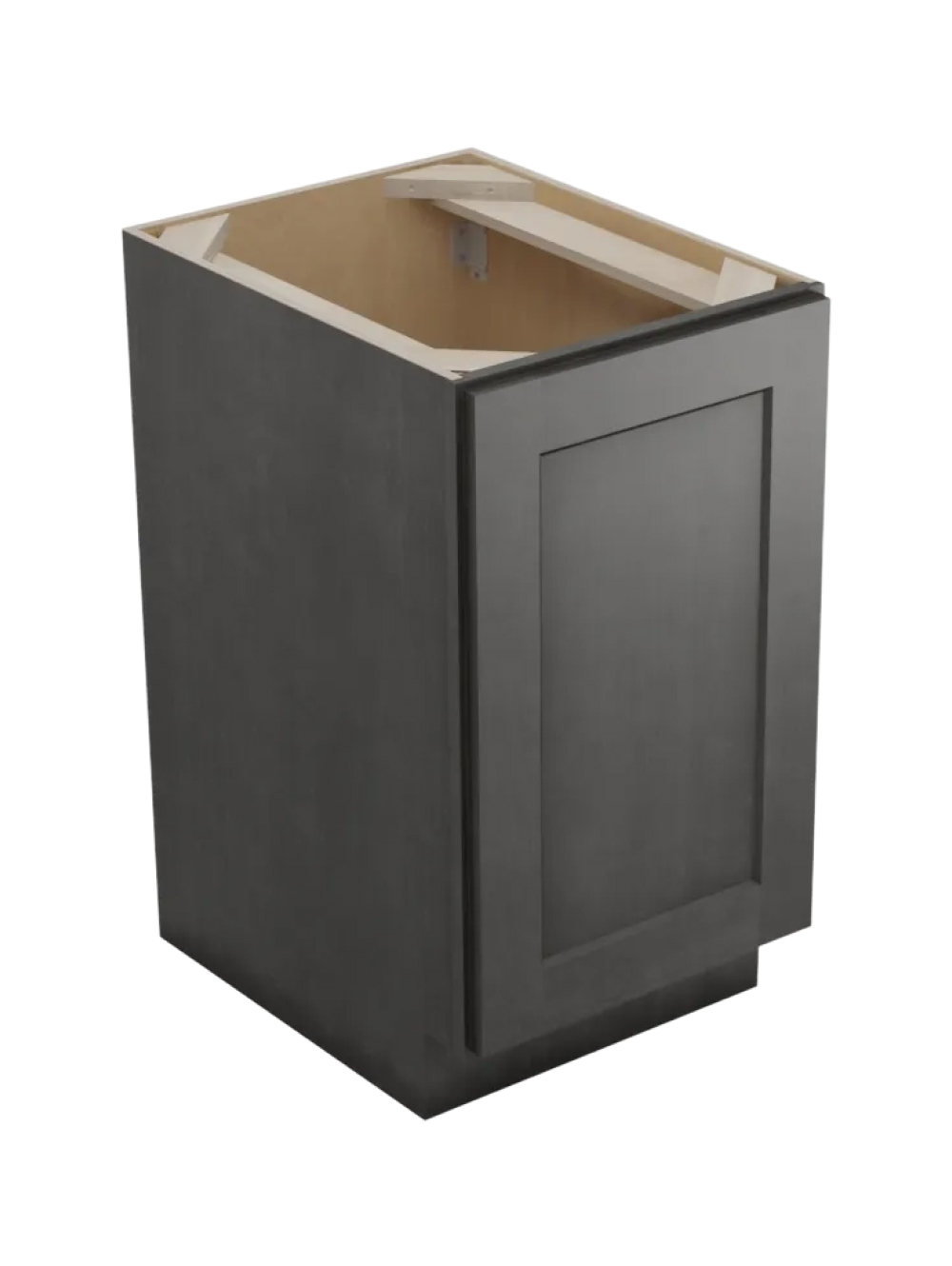 Shaker Cinder B18fh1rs One Rollout Shelf Base Closed