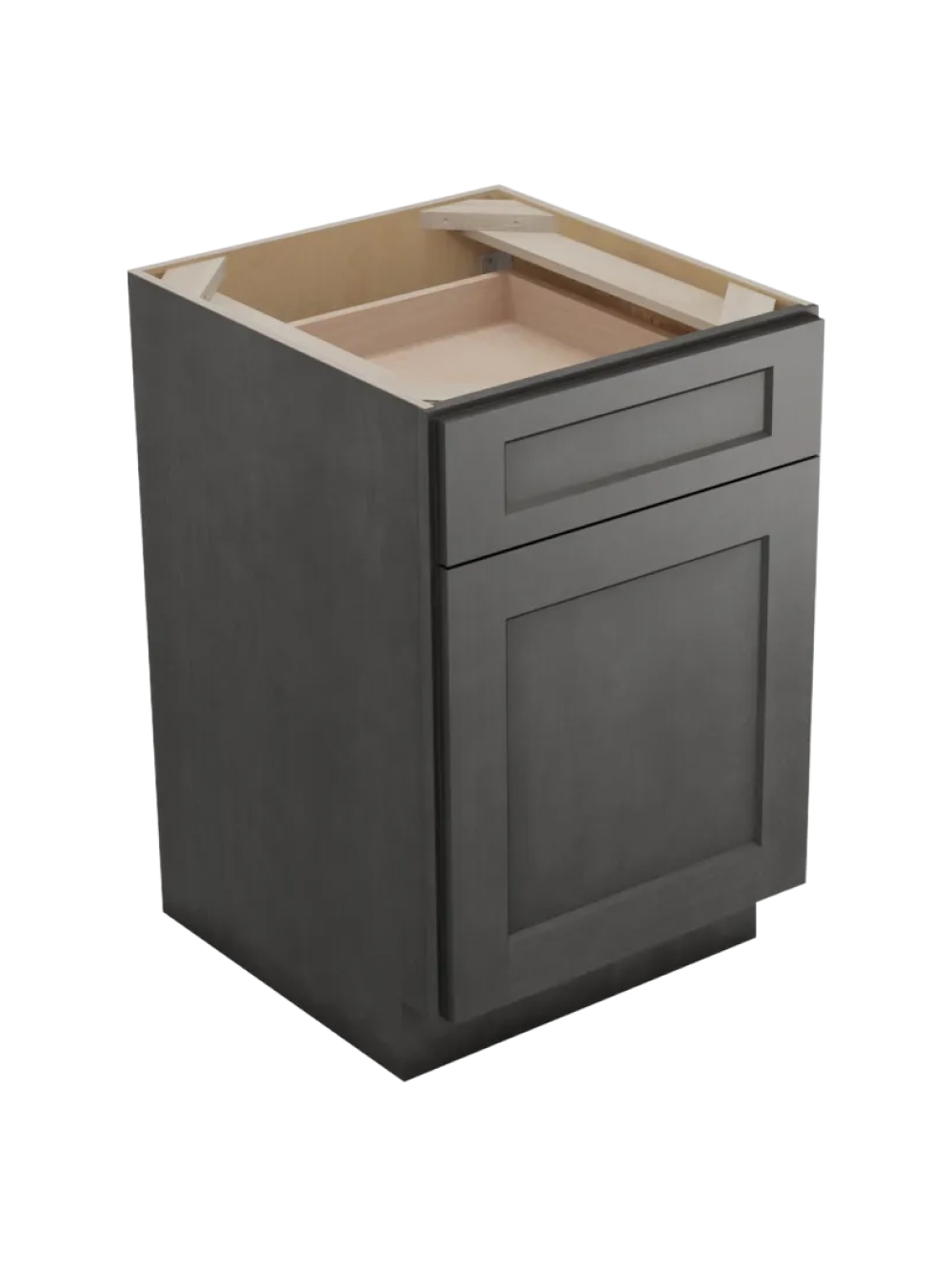 Shaker Cinder B211rs One Rollout Shelf Base Closed