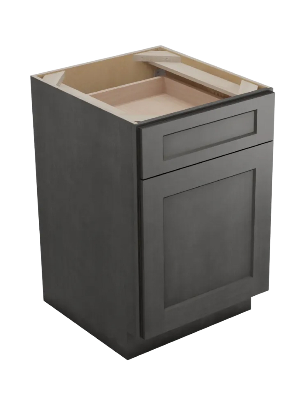 Shaker Cinder B21tcpo Base With Double Trash Can Closed
