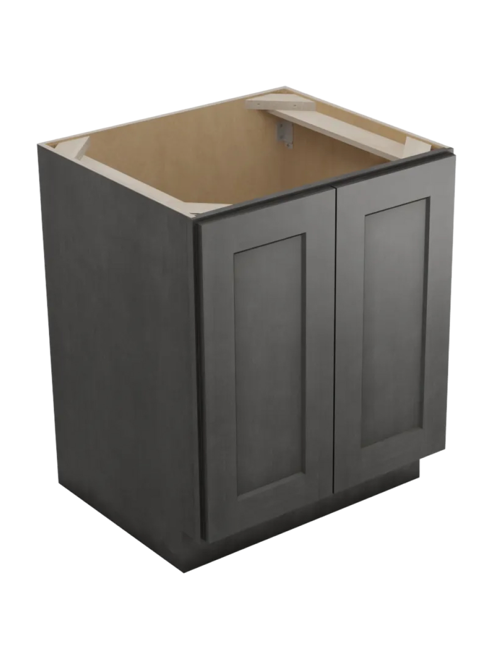 Shaker Cinder B27fh Double Door Base Closed