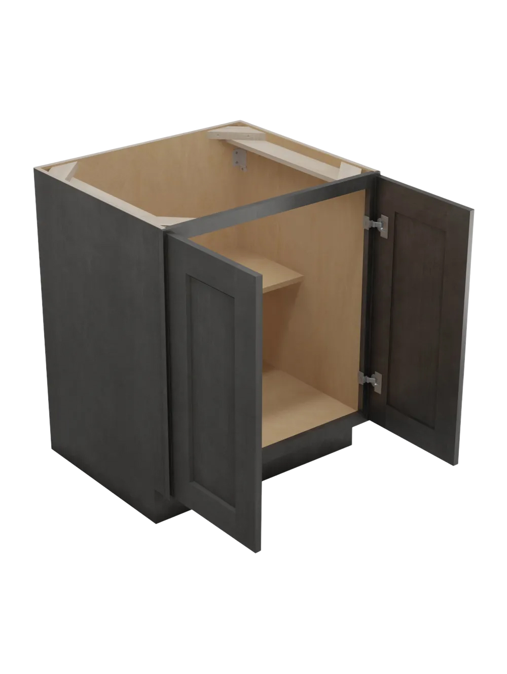 SCN-B27FH: Shaker Cinder 27″  Double Door Base Cabinet