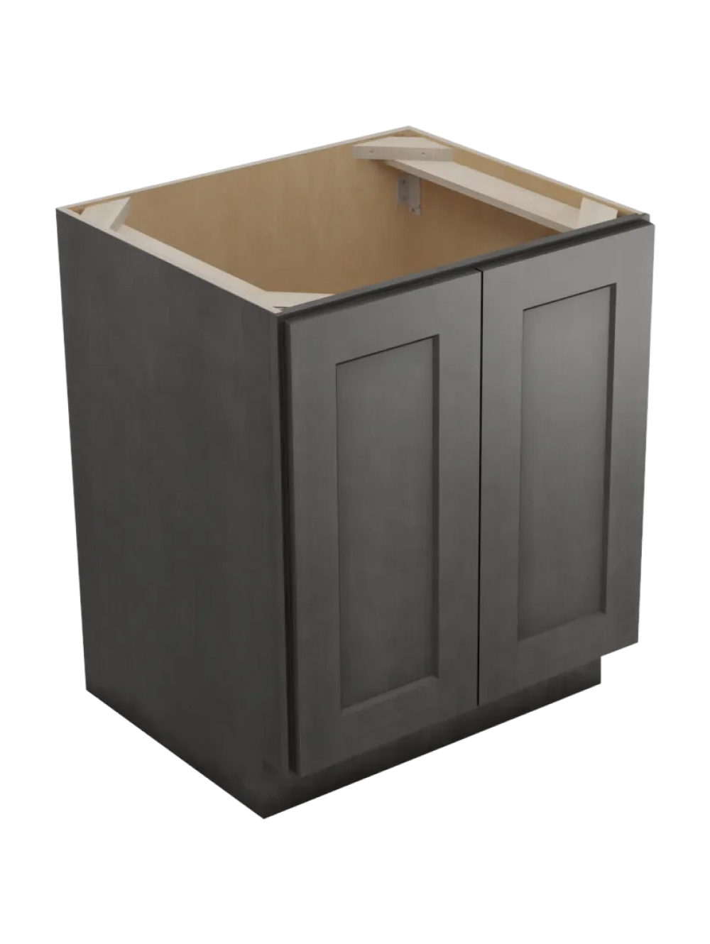 Shaker Cinder B27fh1rs One Rollout Shelf Base Closed