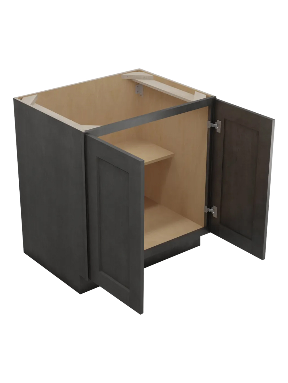 SCN-B30FH: Shaker Cinder 30″  Double Door Base Cabinet
