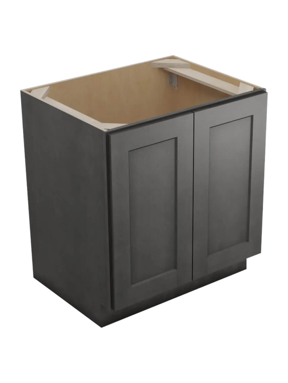 Shaker Cinder B30fh1rs One Rollout Shelf Base Closed