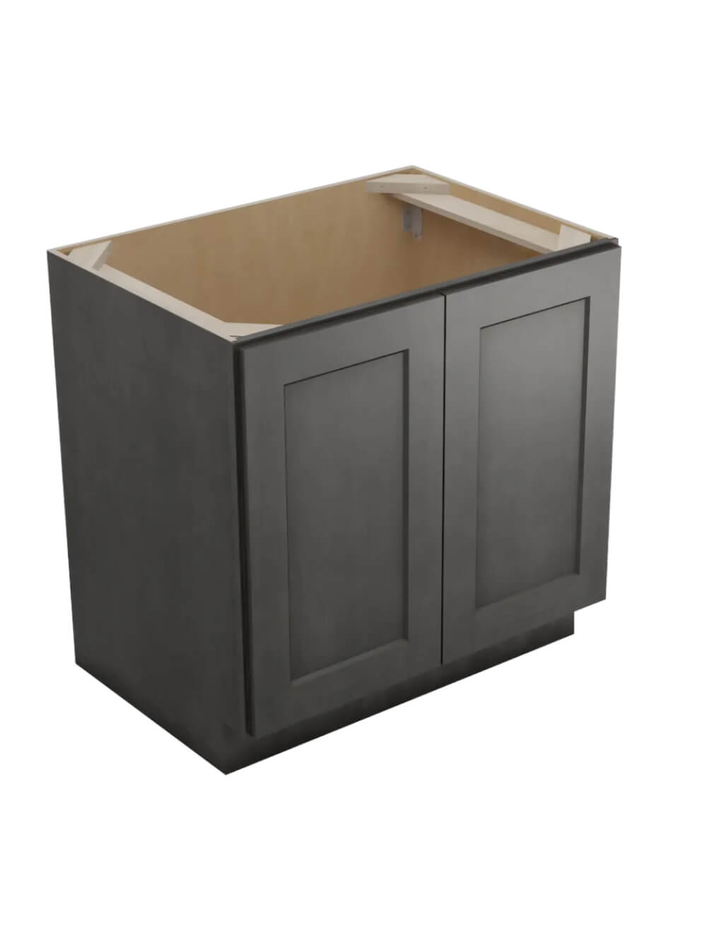 Shaker Cinder B33fh Double Door Base Closed