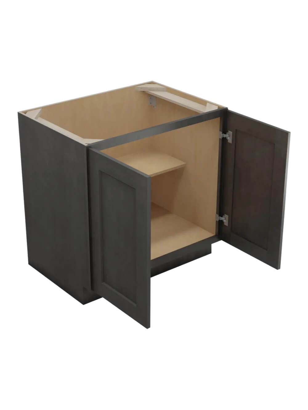 SCN-B33FH: Shaker Cinder 33″  Double Door Base Cabinet