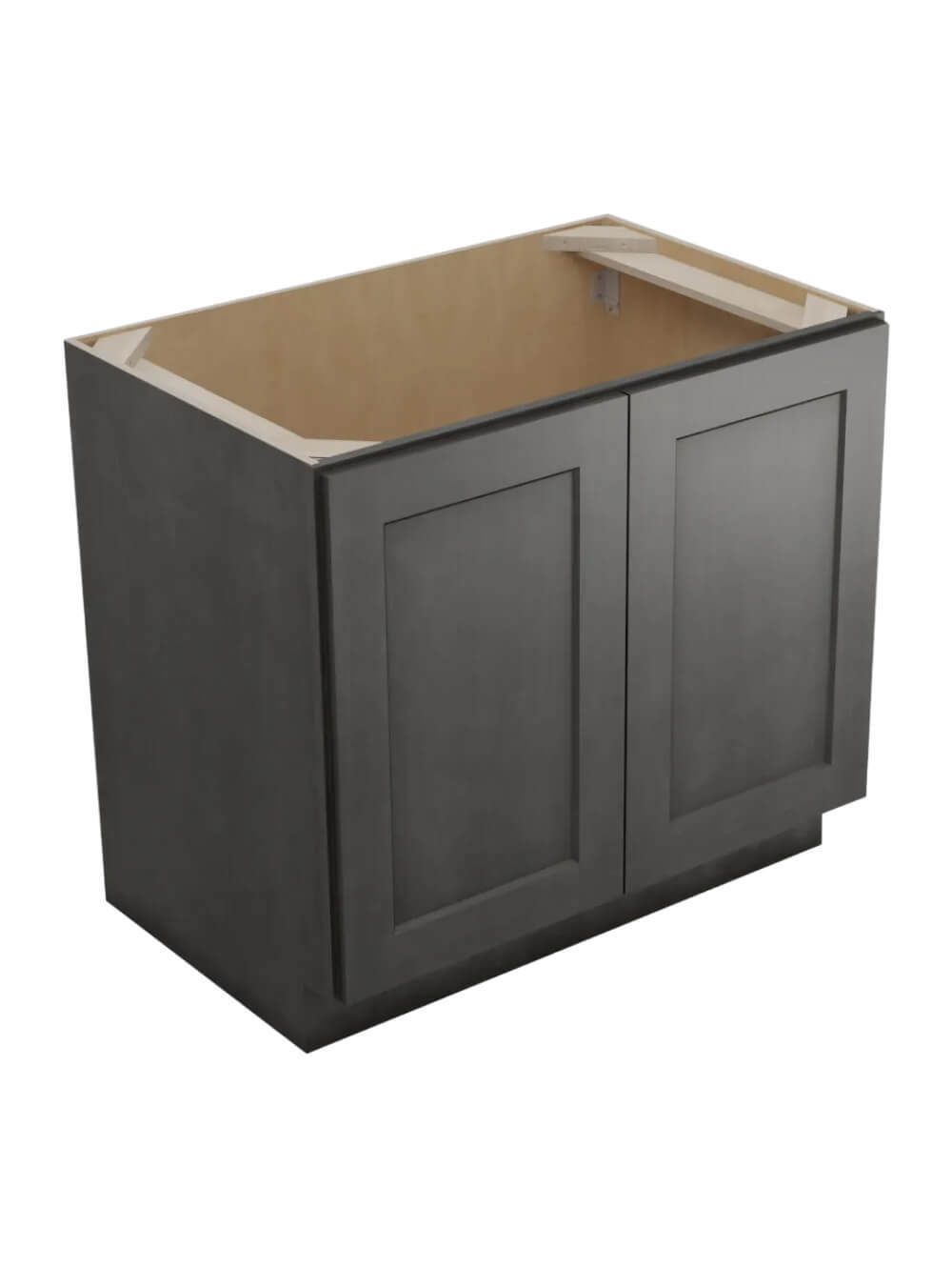 Shaker Cinder B36fh Double Door Base Closed