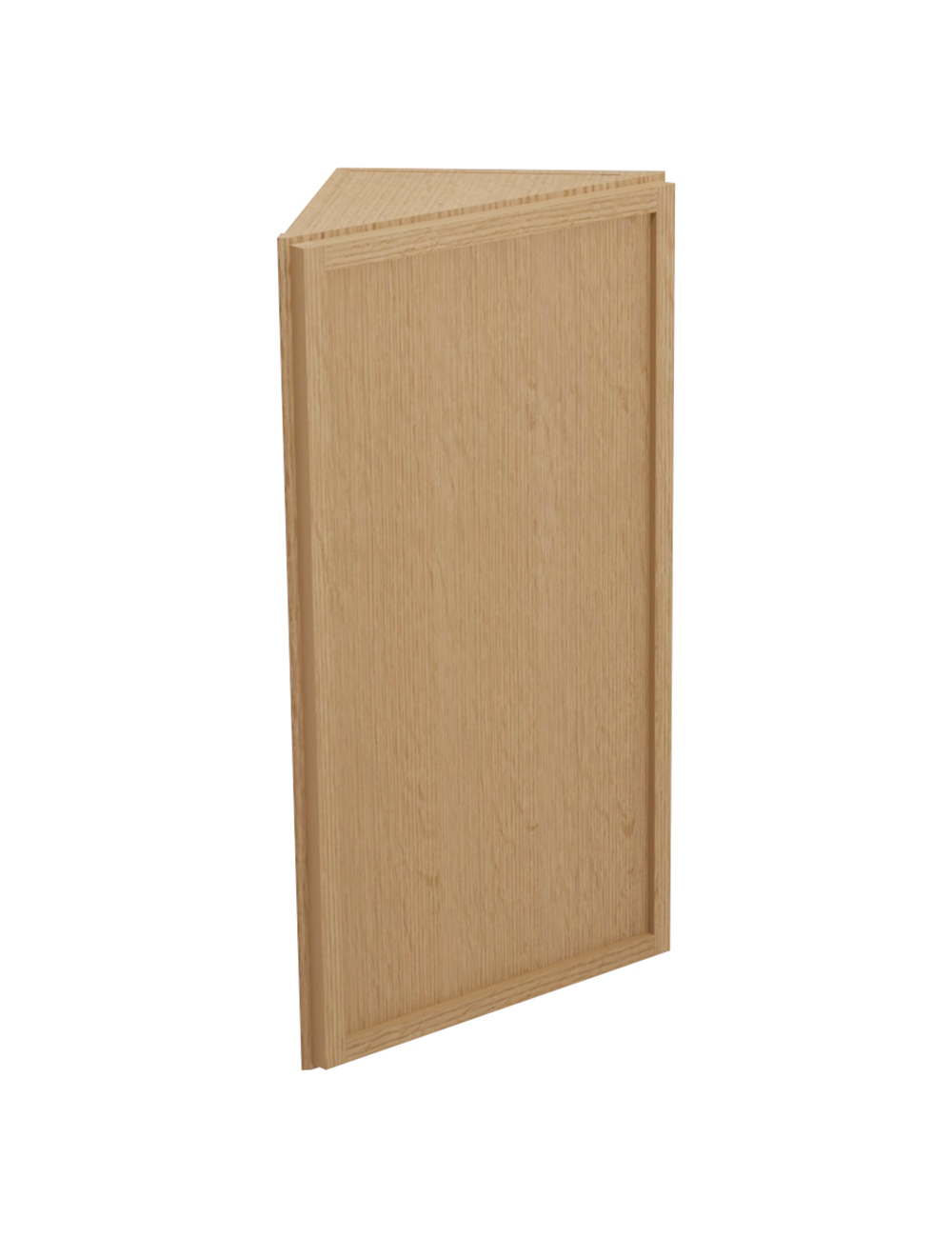 Petit Oak Shaker Aw30 Angled Wall End Cabinet Closed