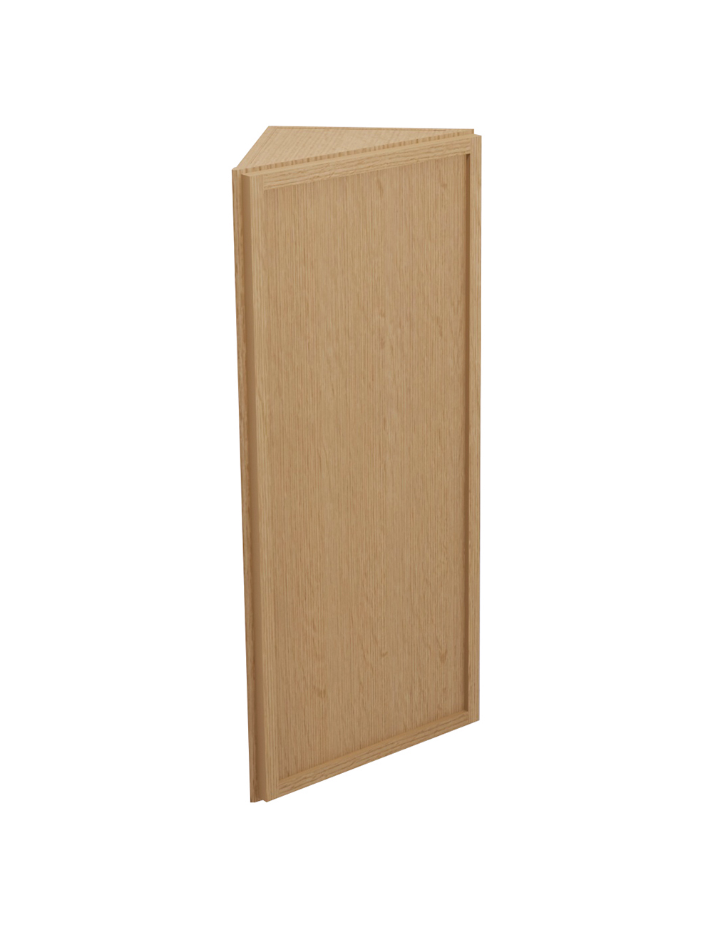 Petit Oak Shaker Aw36 Angled Wall End Cabinet Closed