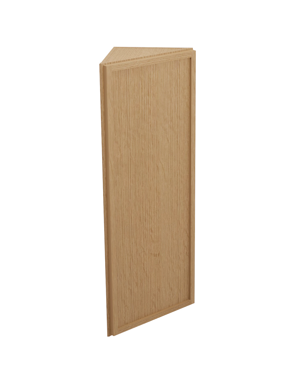 Petit Oak Shaker Aw42 Angled Wall End Cabinet Closed
