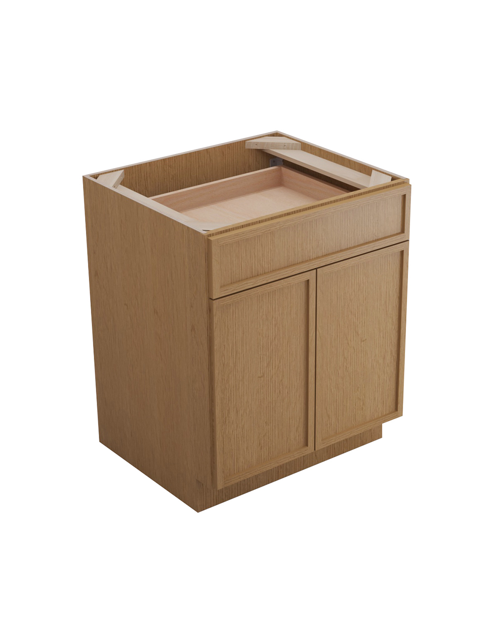 Petit Oak Shaker B27b Base Cabinet Closed