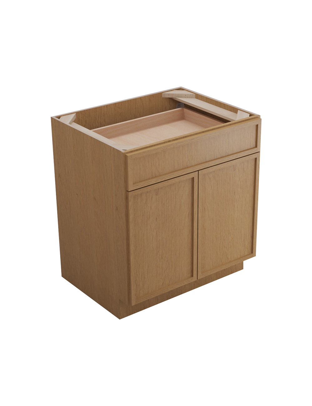 Petit Oak Shaker B30b Base Cabinet Closed