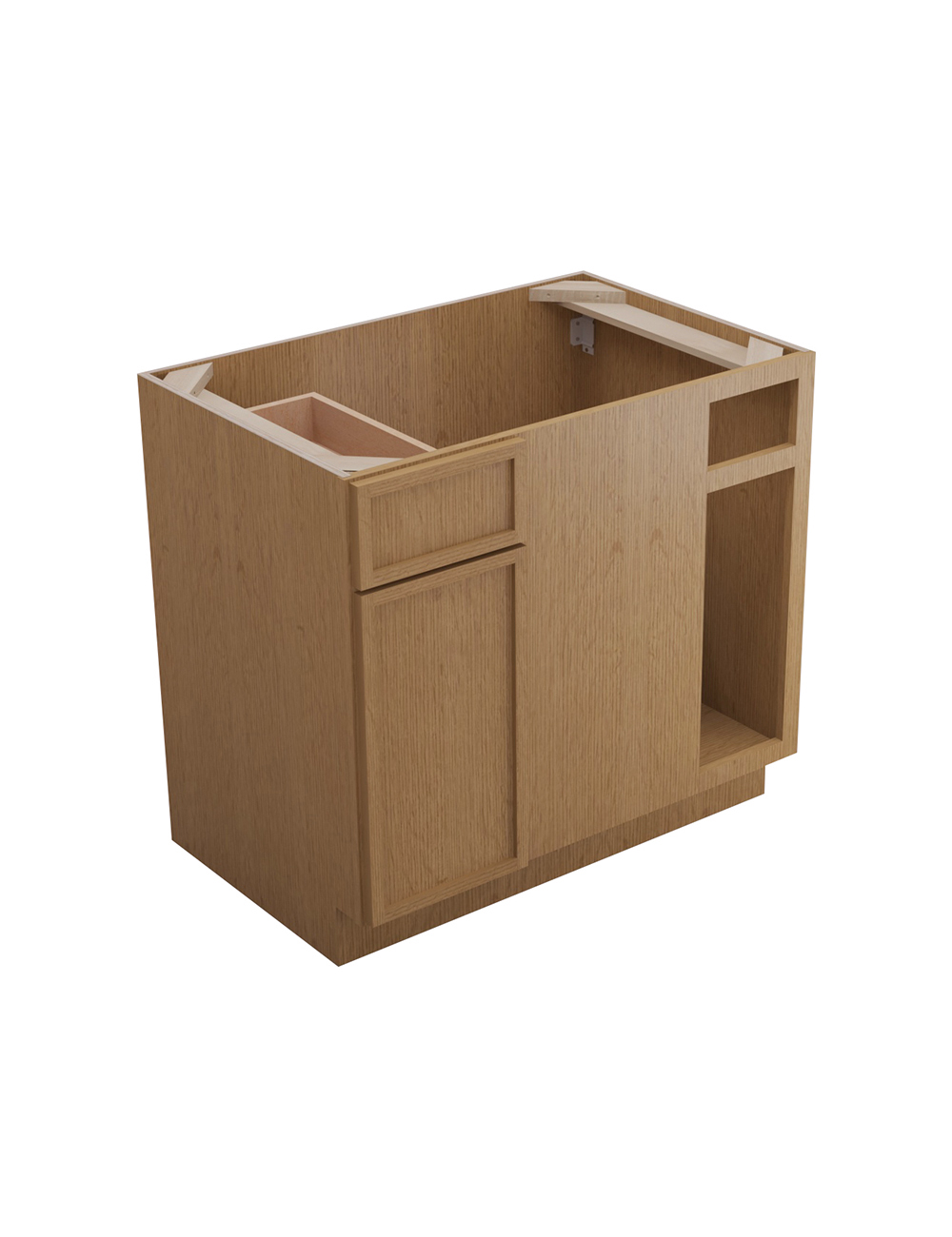 Petit Oak Shaker Bblc3942 Blind Corner Base Closed
