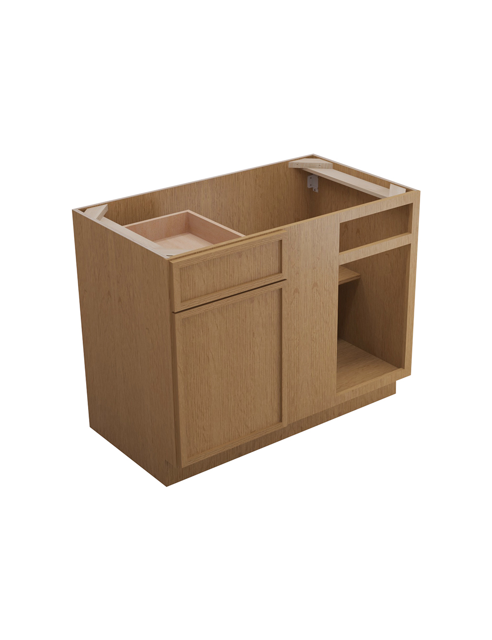 Petit Oak Shaker Bblc4548 Blind Corner Base Closed