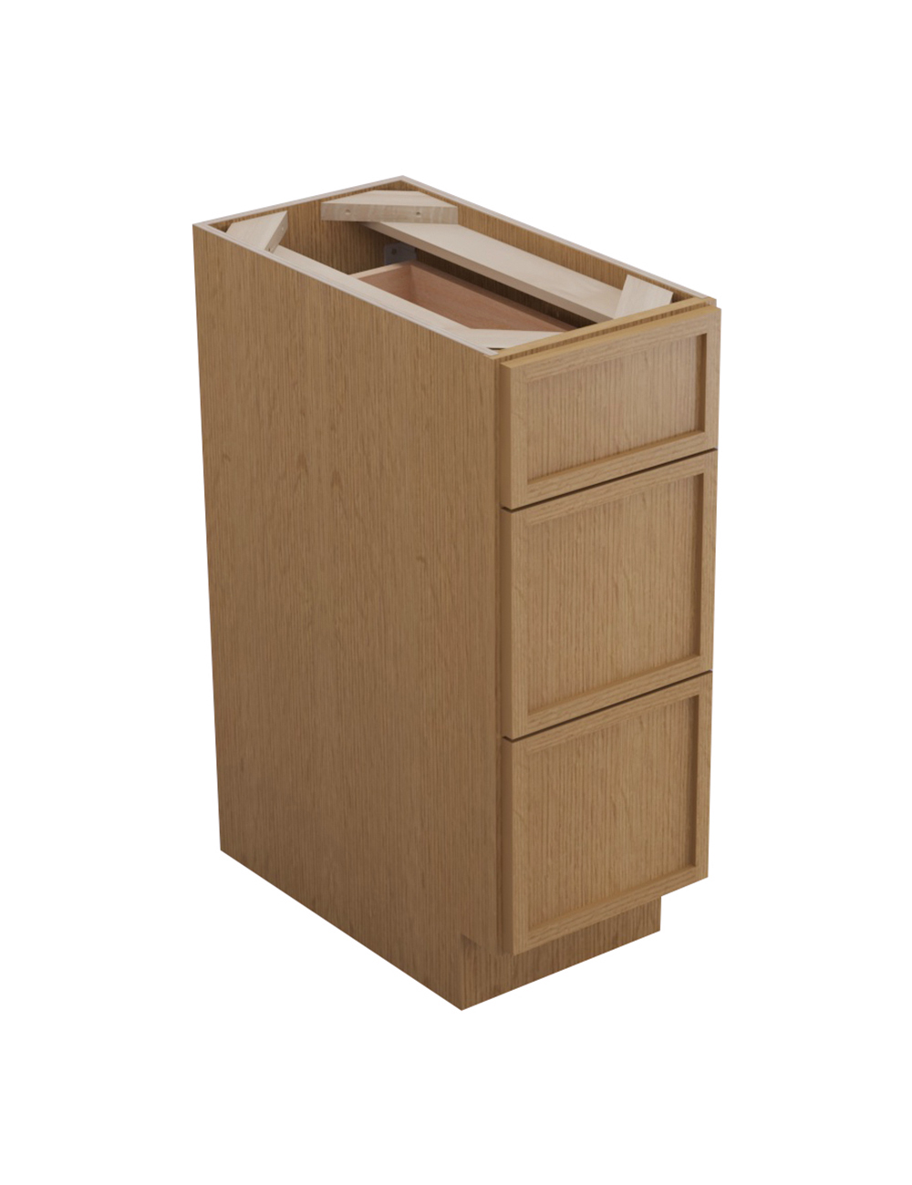 Petit Oak Shaker Db12 Drawer Base Closed