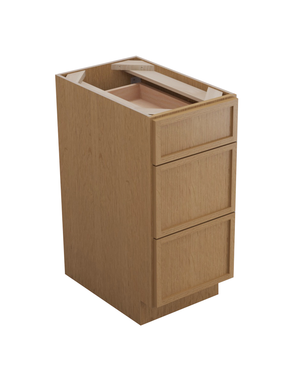 Petit Oak Shaker Db15 Drawer Base Closed