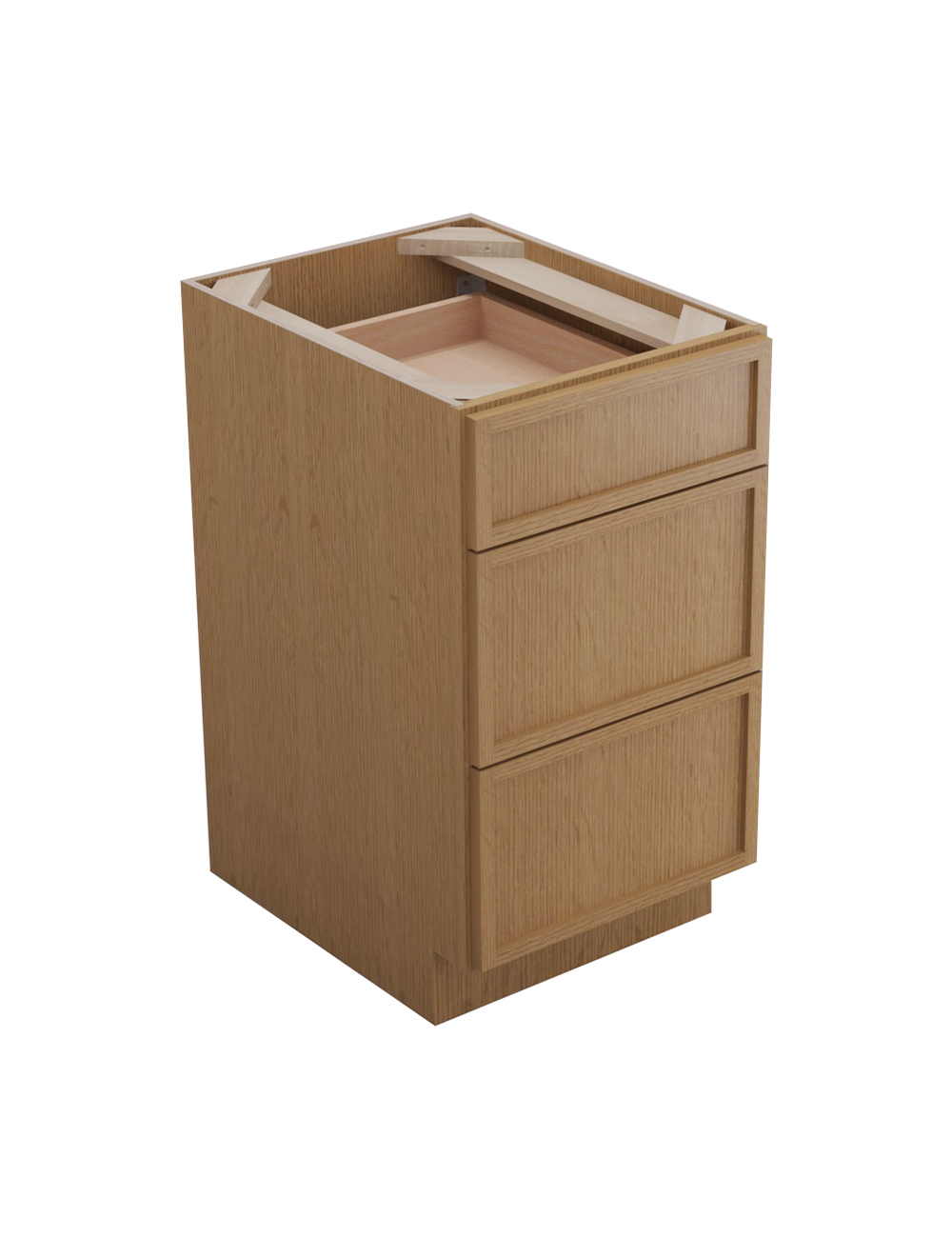 Petit Oak Shaker Db18 Drawer Base Closed